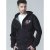 D555 Verlin Couture Full Zip Hoodie Black - Felpe & felpe con cappuccio - Felpe & Felpe con Cappuccio Uomo Taglie Forti