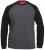 D555 Illinois Long Sleeve T-shirt Charcoal - Magliette - Magliette Uomo Taglie Forti