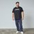 North Latitude Mountain T-Shirt V-Neck Nero - TALL T-shirts - T-Shirt per Uomini Alti