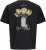 Jack & Jones Lington Back And Front Print Crew Neck T-Shirt Black - Magliette - Magliette Uomo Taglie Forti
