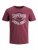 Jack & Jones JJELOGO TEE Hawthorn Rose - Magliette - Magliette Uomo Taglie Forti