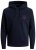Jack & Jones JJESHARK SWEAT Hoodie Navy - Felpe & felpe con cappuccio - Felpe & Felpe con Cappuccio Uomo Taglie Forti