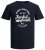 Jack & Jones JJERAFA TEE Navy - Magliette - Magliette Uomo Taglie Forti
