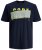 Jack & Jones JCOBOOSTER TEE Navy - Magliette - Magliette Uomo Taglie Forti