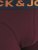 Jack & Jones LICHFIELD Trunks 3-Pack Burgundy - Intimo & costumi da bagno - Intimo Taglie Forti Uomo