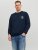 Jack & Jones JCOFILO Crew Neck Sweater with Back Print Navy Blazer - Felpe & felpe con cappuccio - Felpe & Felpe con Cappuccio Uomo Taglie Forti