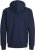 Jack & Jones BRADLEY Zip Hoodie Navy Blazer - Felpe & felpe con cappuccio - Felpe & Felpe con Cappuccio Uomo Taglie Forti