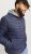 Jack & Jones SPRINT True Red Stitches Quilted Collar Jacket Navy Blazer - Giubbotti - Giubbotti Uomo Taglie Forti