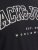 Jack & Jones CALEB VARSITY O-Neck T-Shirt Black - Magliette - Magliette Uomo Taglie Forti