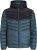 Jack & Jones SPRINT Black Blocking Quilted Hooded Jacket Turquoise Blue - Giubbotti - Giubbotti Uomo Taglie Forti