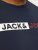 Jack & Jones CORP Logo Play 5 T-Shirt Navy Blazer - Magliette - Magliette Uomo Taglie Forti