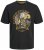 Jack & Jones JJSKULL ROCK T-Shirt Black - Magliette - Magliette Uomo Taglie Forti