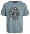 Jack & Jones JJSKULL ROCK T-Shirt Goblin Blue - Magliette - Magliette Uomo Taglie Forti