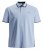 Jack & Jones PAULOS Short Sleeve Polo Light Blue/PS - Polo - Polo Uomo Taglie Forti
