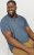 Jack & Jones PAULOS Short Sleeve Polo Denim Blue/PS - Polo - Polo Uomo Taglie Forti