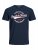 Jack & Jones JJELOGO TEE Navy - Magliette - Magliette Uomo Taglie Forti
