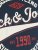 Jack & Jones JJELOGO TEE Navy - Magliette - Magliette Uomo Taglie Forti