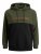 Jack & Jones JJEURBAN BLOCKING SWEAT Forest Green - Felpe & felpe con cappuccio - Felpe & Felpe con Cappuccio Uomo Taglie Forti