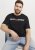 Jack & Jones Corp Logo Crew Neck T-Shirt Black - Magliette - Magliette Uomo Taglie Forti