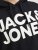 Jack & Jones CORP LOGO Large Print Hoodie Black - Felpe & felpe con cappuccio - Felpe & Felpe con Cappuccio Uomo Taglie Forti