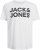 Jack & Jones CORP Logo T-Shirt White w Large Black Print - Magliette - Magliette Uomo Taglie Forti