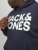 Jack & Jones CORP LOGO Large Print Hoodie Navy Blazer - Felpe & felpe con cappuccio - Felpe & Felpe con Cappuccio Uomo Taglie Forti