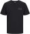 Jack & Jones CORP Logo T-Shirt Black w Small Black Print - Magliette - Magliette Uomo Taglie Forti