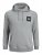 Jack & Jones JJLOCK SWEAT HOOD Grey - Felpe & felpe con cappuccio - Felpe & Felpe con Cappuccio Uomo Taglie Forti