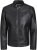 Jack & Jones Rocky Urban Rider Leather Jacket Black - Giubbotti - Giubbotti Uomo Taglie Forti