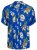 Jack & Jones JORLUKE FLORES Resort Shirt Nautical Blue - Camicie - Camicie Taglie Forti Uomo