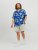 Jack & Jones JORLUKE FLORES Resort Shirt Nautical Blue - Camicie - Camicie Taglie Forti Uomo