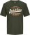 Jack & Jones JJELOGO O-Neck T-Shirt Kombu Green - Magliette - Magliette Uomo Taglie Forti