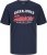 Jack & Jones LOGO O-Neck T-Shirt Dark Blue - Magliette - Magliette Uomo Taglie Forti