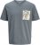 Jack & Jones Split Pocket Print T-Shirt Grey - Magliette - Magliette Uomo Taglie Forti