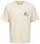 Jack & Jones Bellagio Collage Crew Neck T-Shirt Antique White - Magliette - Magliette Uomo Taglie Forti