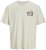 Jack & Jones Fuji Crew Neck T-Shirt Antique White - Magliette - Magliette Uomo Taglie Forti