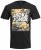 Jack & Jones JJPETE SHAPE Camo Print T-Shirt Black - Magliette - Magliette Uomo Taglie Forti