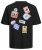 Jack & Jones JORDECAL T-Shirt with Back Print Black - Magliette - Magliette Uomo Taglie Forti