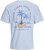 Jack & Jones Summer Vibes Crew Neck T-Shirt Chambray Blue - Magliette - Magliette Uomo Taglie Forti