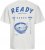 Jack & Jones Charge Crew Neck Printed T-Shirt White - Magliette - Magliette Uomo Taglie Forti