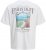 Jack & Jones Parallel Crew Neck T-Shirt Bright White - Magliette - Magliette Uomo Taglie Forti