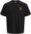 Jack & Jones Parallel Crew Neck T-Shirt Black - Magliette - Magliette Uomo Taglie Forti