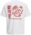 Jack & Jones Snake Dragon Crew Neck T-Shirt Bright White - Magliette - Magliette Uomo Taglie Forti