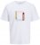 Jack & Jones Vira Branding Crew Neck T-Shirt Bright White - Magliette - Magliette Uomo Taglie Forti