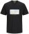 Jack & Jones Vira Branding Crew Neck T-Shirt Black - Magliette - Magliette Uomo Taglie Forti