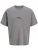 Jack & Jones Summer Sago Print Crew Neck T-Shirt Gray Flannel - Magliette - Magliette Uomo Taglie Forti