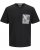  Jack & Jones Tavira Aop Pocket Crew Neck T-Shirt Black - Magliette - Magliette Uomo Taglie Forti