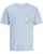 Jack & Jones Tavira Aop Pocket Crew Neck T-Shirt Skyway - Magliette - Magliette Uomo Taglie Forti