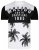 Kam Jeans 5228 Malibu T-shirt Black/White - Magliette - Magliette Uomo Taglie Forti