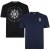 Kam Jeans 5348 T-shirt Vintage/Denim Twin Pack - Magliette - Magliette Uomo Taglie Forti
